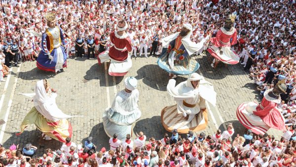 Cultural parade with floats.